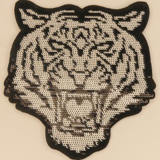 Écusson tigre pailleté