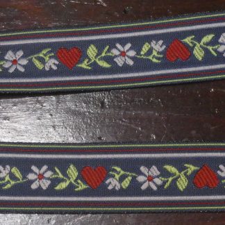 Ruban edelweiss et cœur