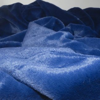 Fausse fourrure bleu marine