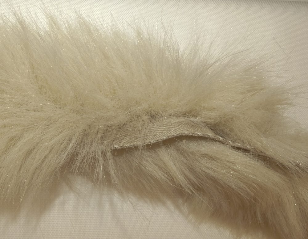 Bande fourrure écru