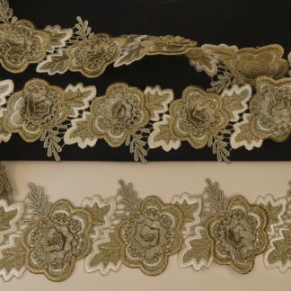 Dentelle guipure fleur