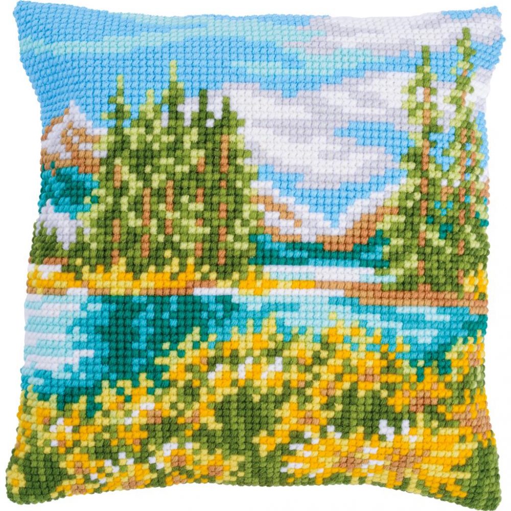 Paysage avec lac