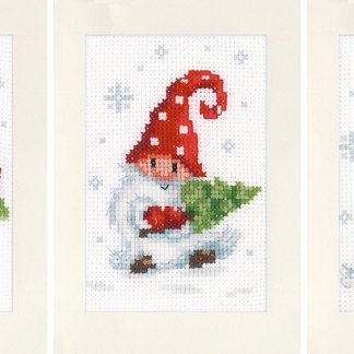 Cartes de vœux gnomes de noël