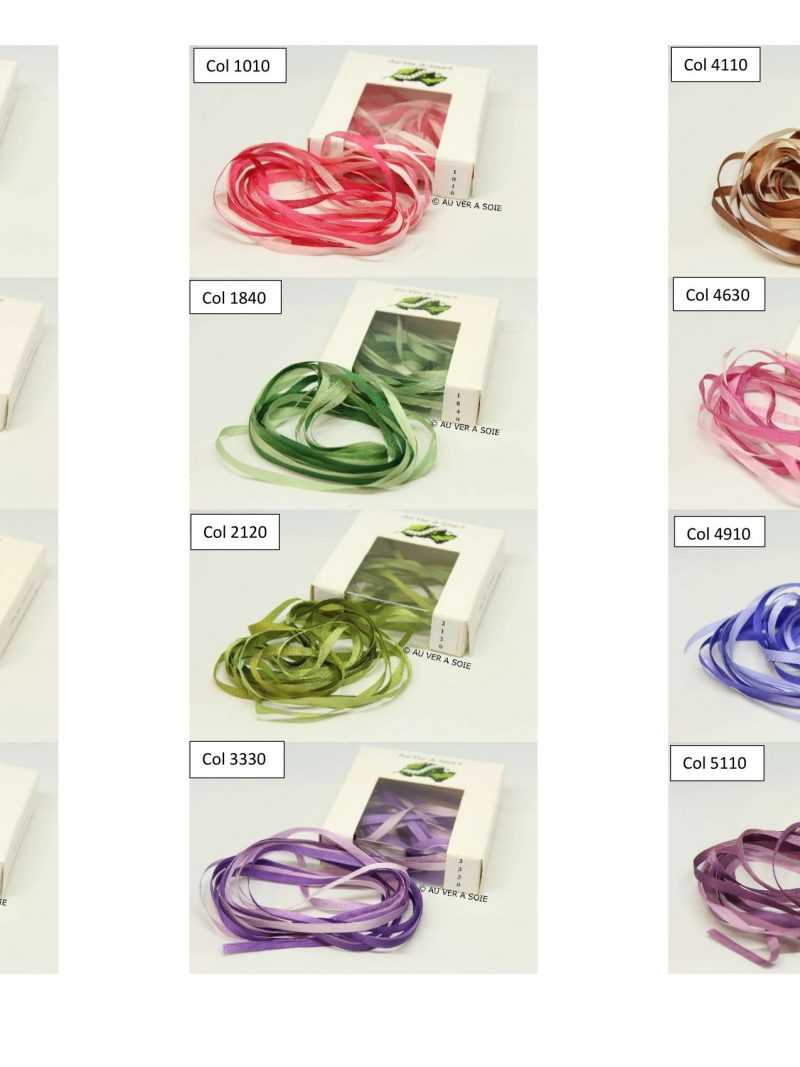 Ruban de Soie Dégradé Au Ver à Soie