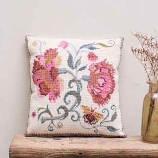 Carnations and Butterfly