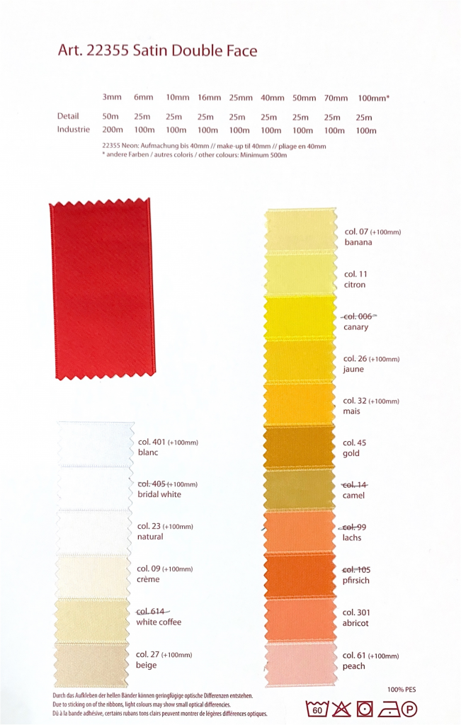 Ruban Satin Double Face