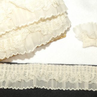 Dentelle fine plissée