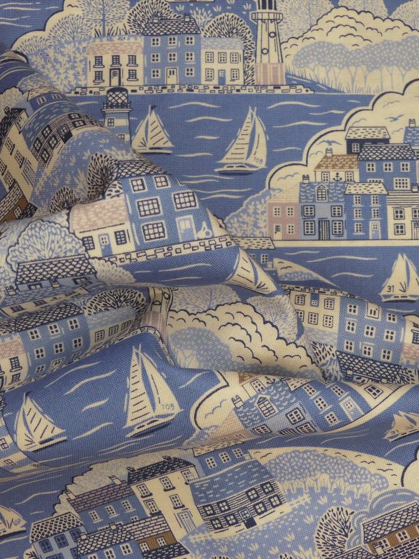 Tissu motif bateau