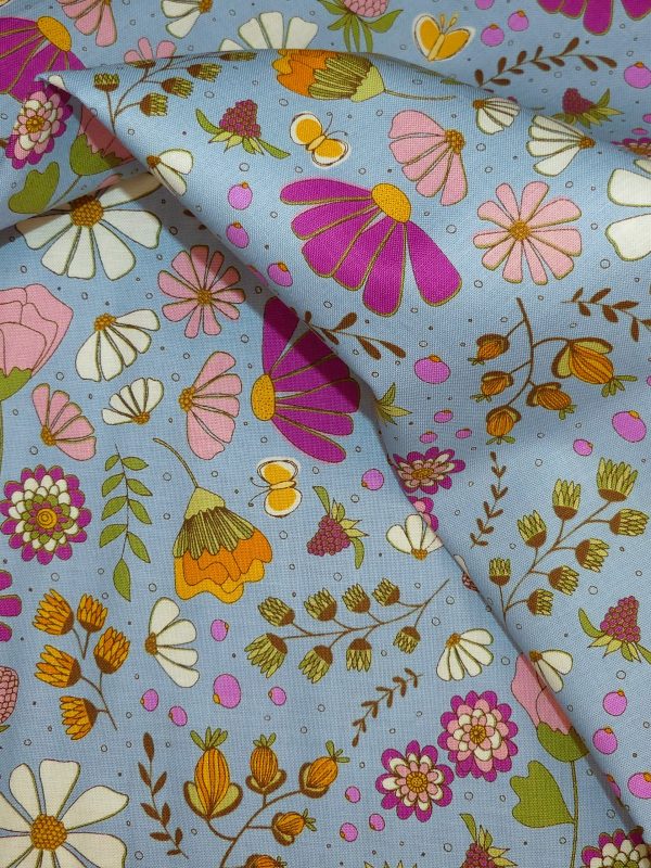 Tissu motif fleurs