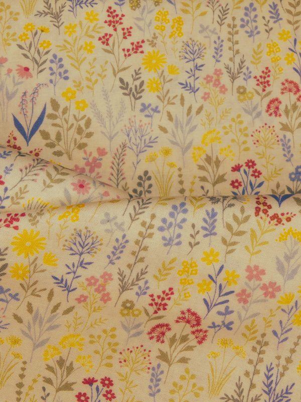 Tissu motif fleurs