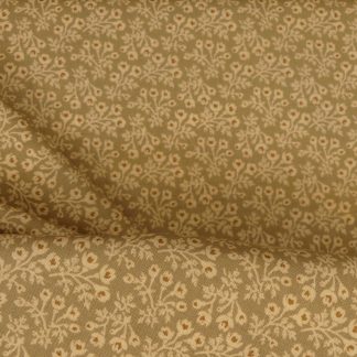 Tissu motif fleur beige