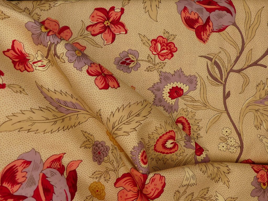 Tissu motif fleurs