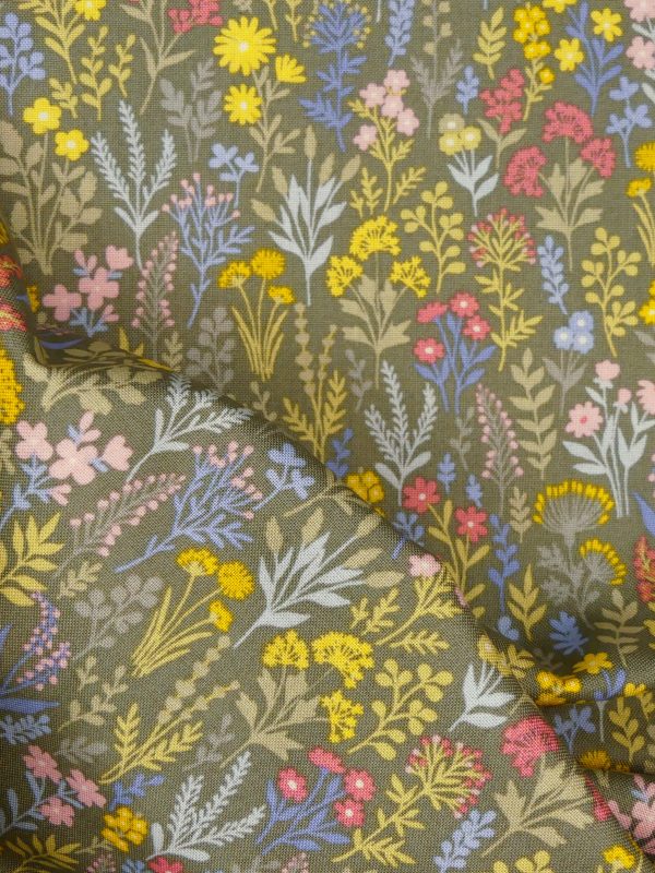 Tissu motif fleur