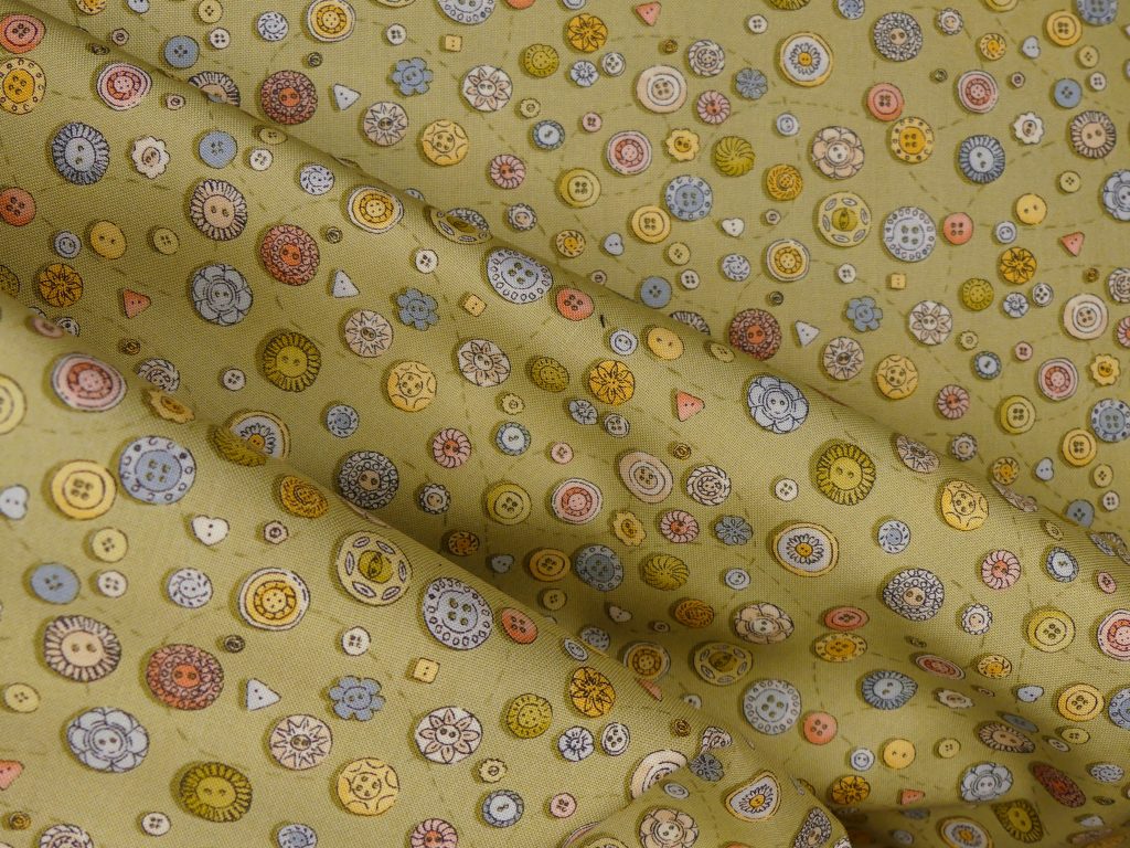 Tissu motif bouton