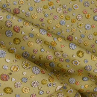 Tissu motif bouton