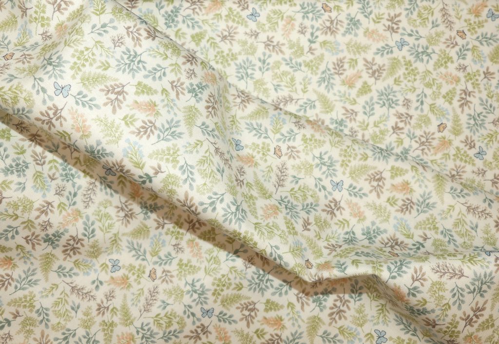 Tissu motif feuillage