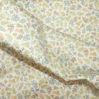 Tissu motif feuillage