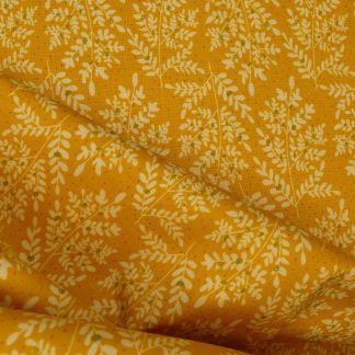 Tissu motif feuillage