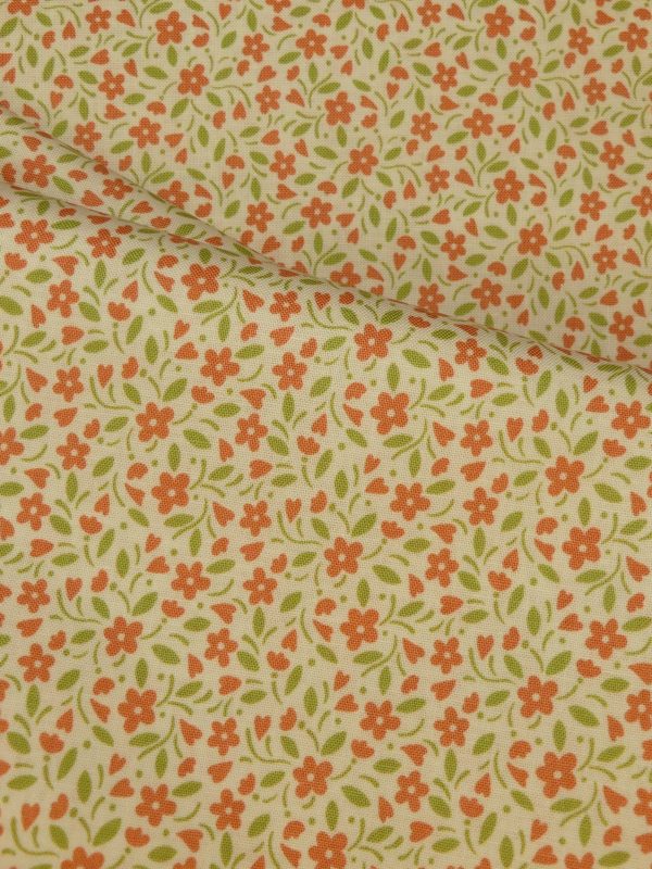 Tissu motif petites fleurs