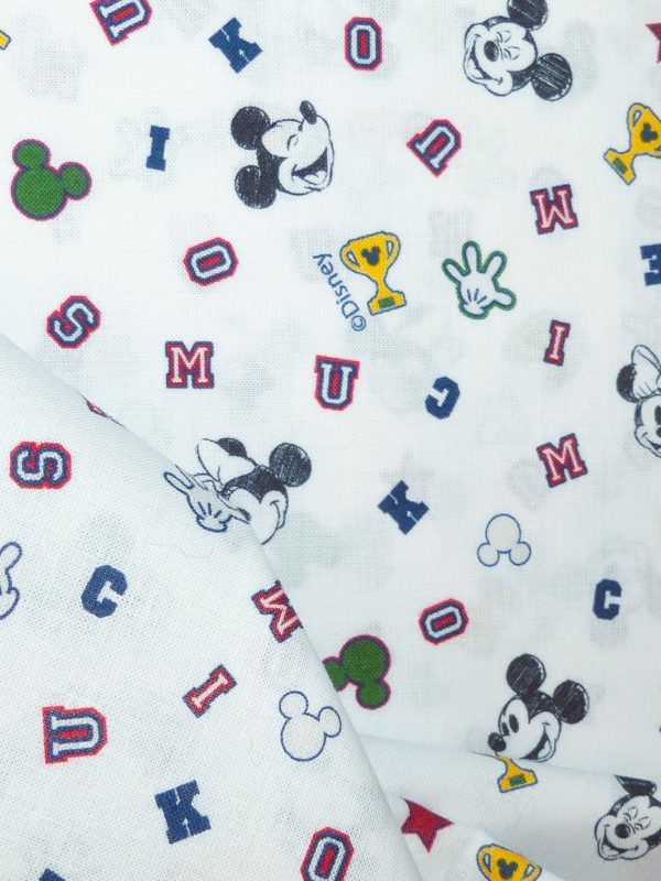 Tissu motif mickey