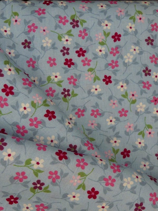 Tissu motif petites fleurs