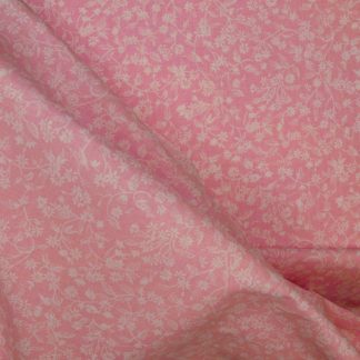 Tissu faux uni rose