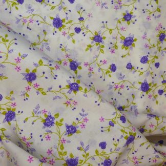 Tissu motif petites fleurs