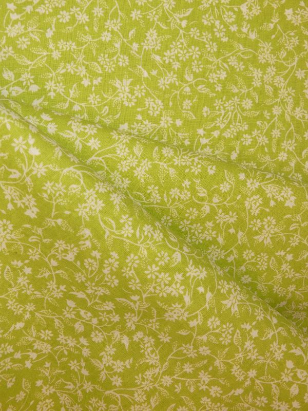 Tissu faux uni vert