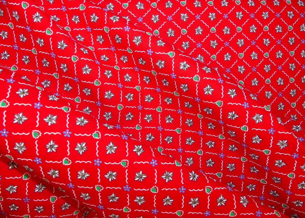 Tissu petites edelweiss