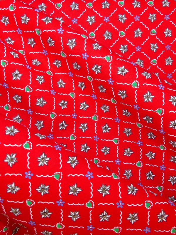 Tissu petites edelweiss