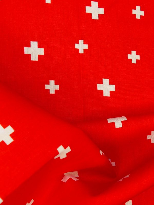 Tissu croix Suisse