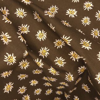 Tissu edelweiss noire