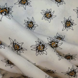 Tissu edelweiss blanche