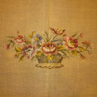 Tapisserie Tramé panier de fleurs