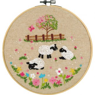 Moutons dans le pré