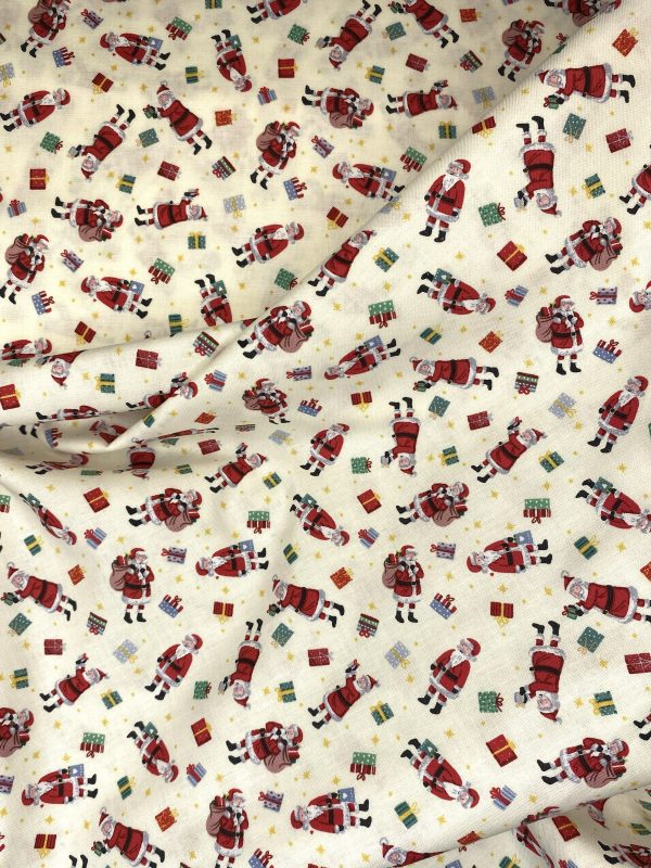 Tissu père noël