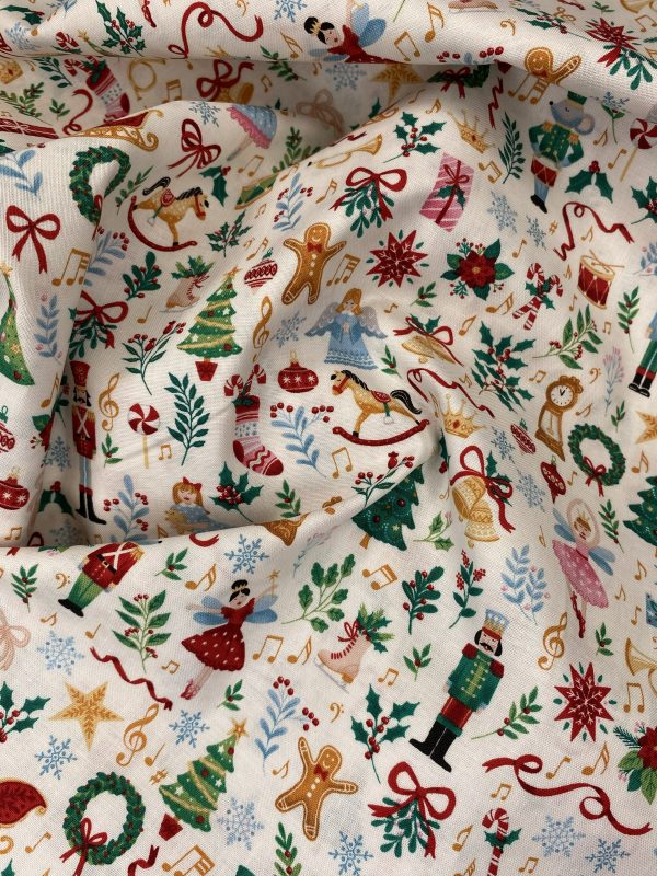 Tissu sujet de noël