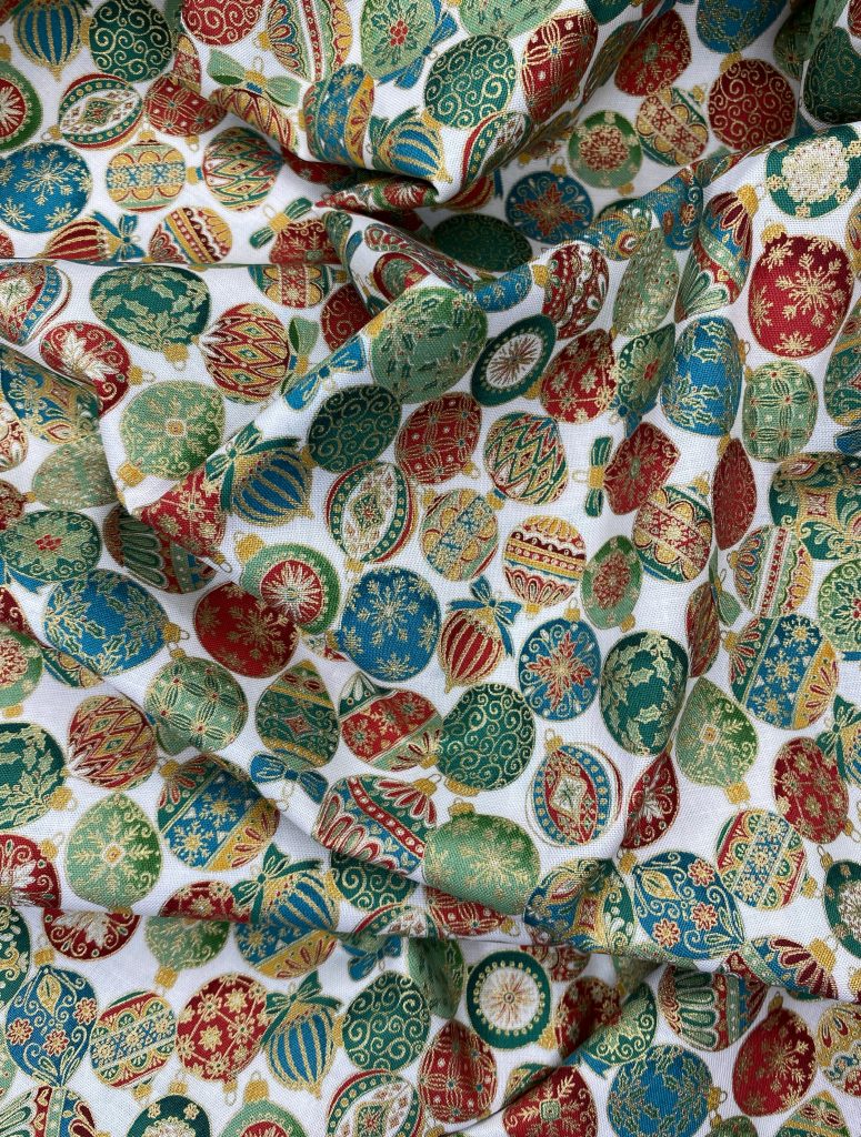 Tissu boule de noël