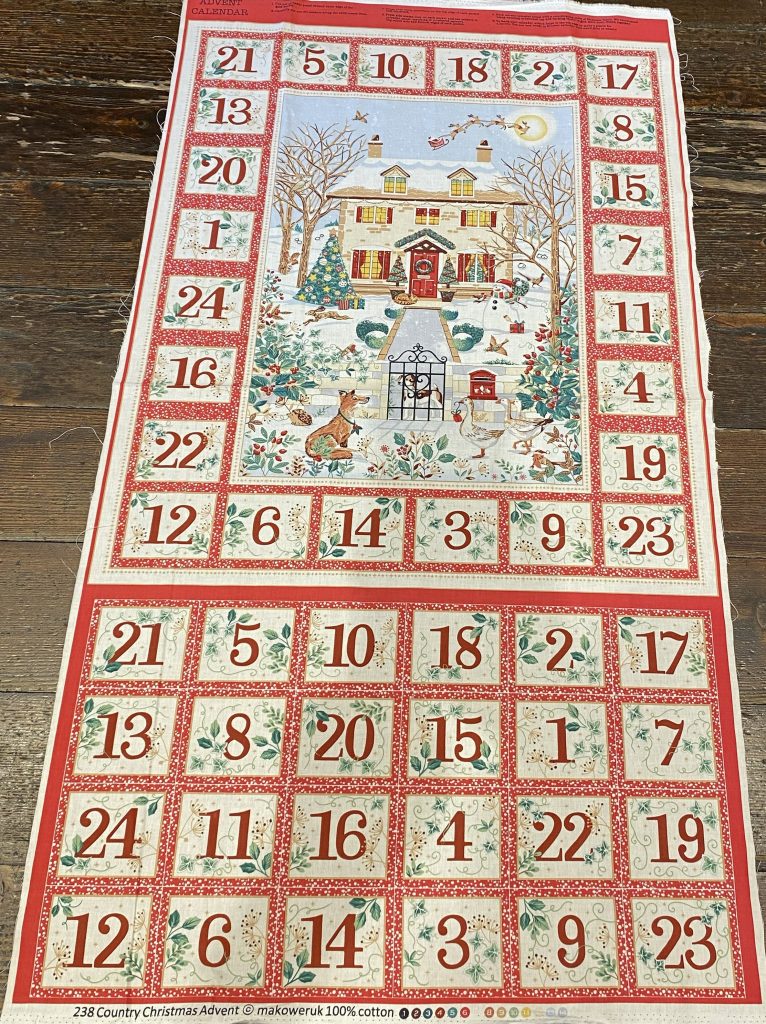 Tissu pour calendrier de l&rsquo;avent