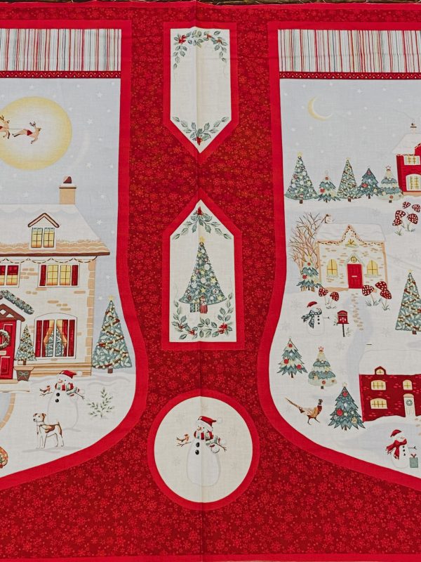 Tissu chaussettes de Noël