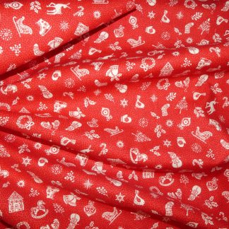 Tissu motif noël