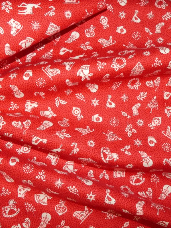 Tissu motif noël