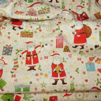 Tissu père noël