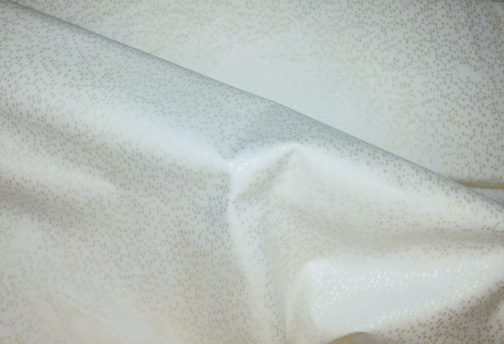 Tissu pois blanc
