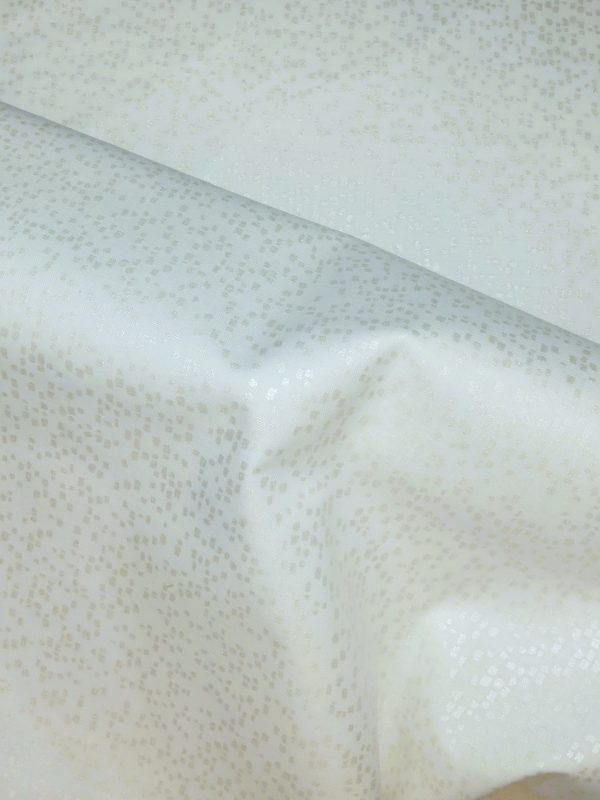 Tissu pois blanc