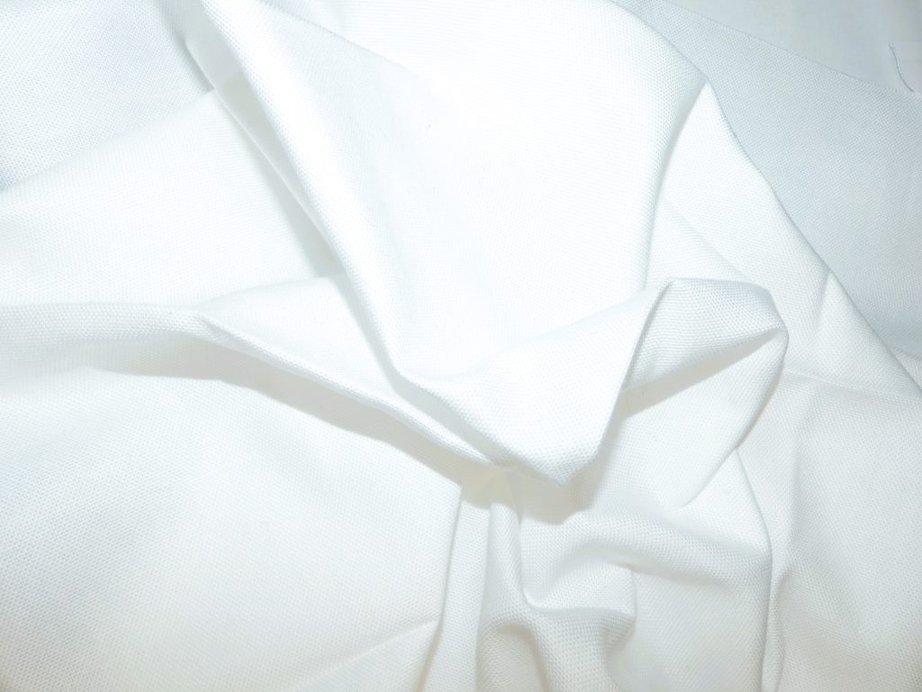 Tissu coton blanc