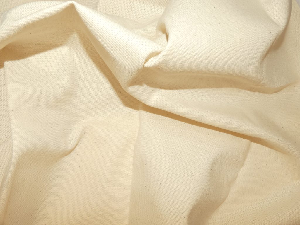 Tissu coton écru