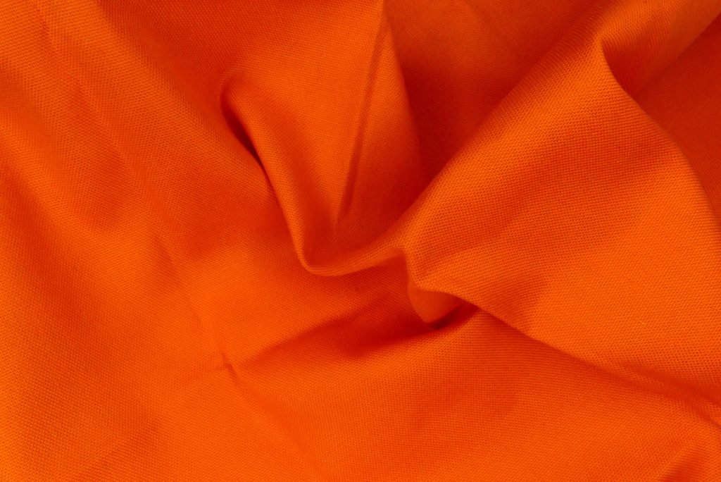 Tissu coton orange