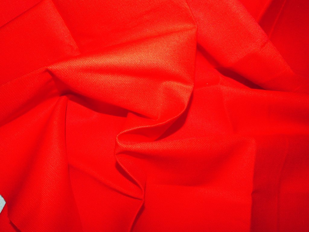 Tissu coton rouge