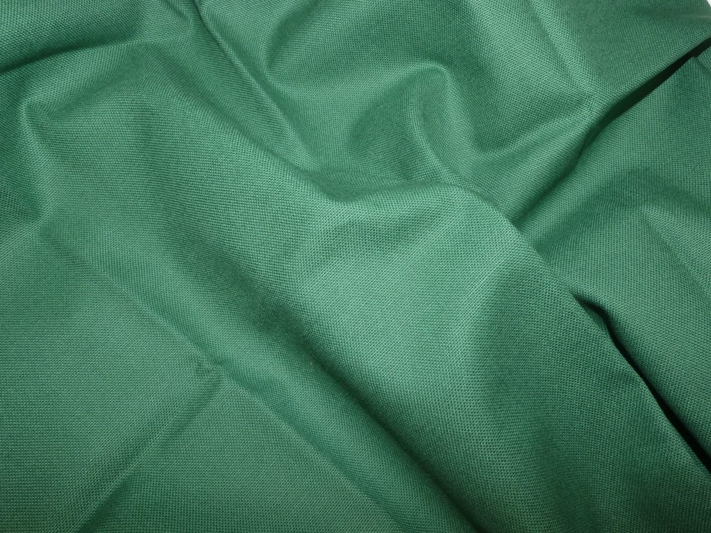 Tissu coton vert foncé